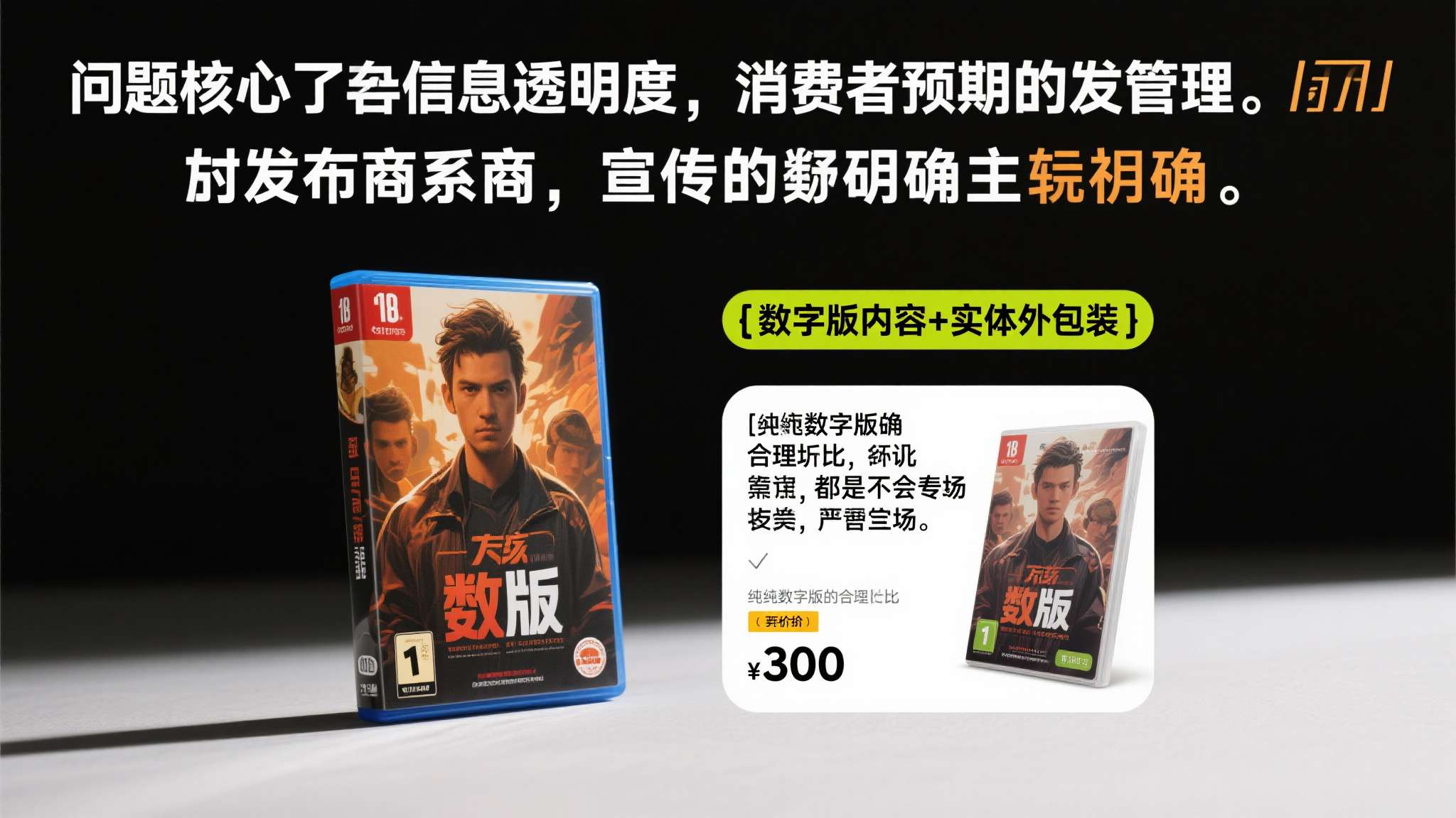 然而，问题的核心在于信息透明度与消费者预期的管理。若发行商在宣传阶段明确标注"数