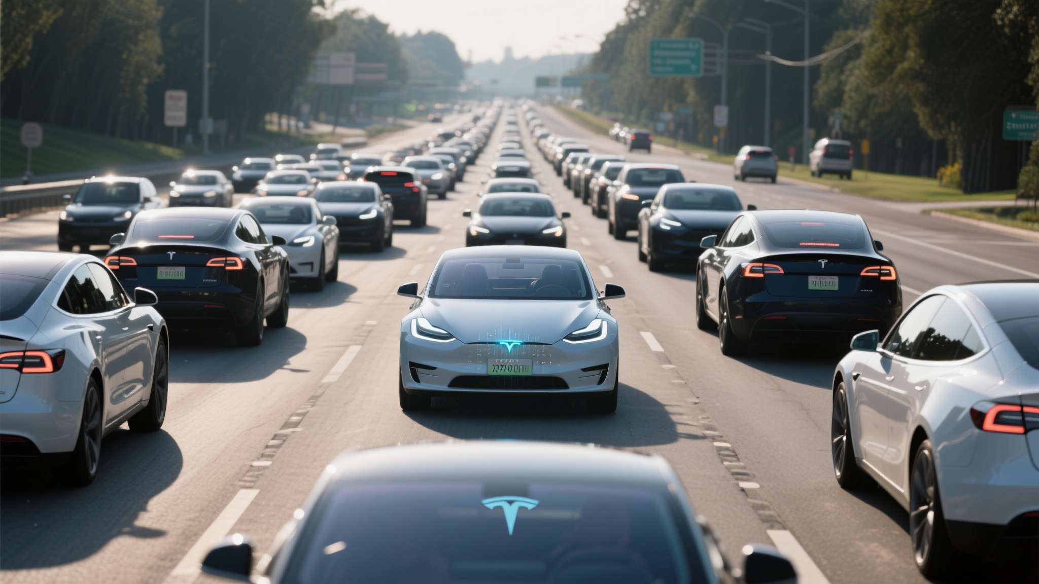 tesla特斯拉中国 Tesla Vision能够实现如此精准的预判能力,离不开特斯拉庞大车队所积累的